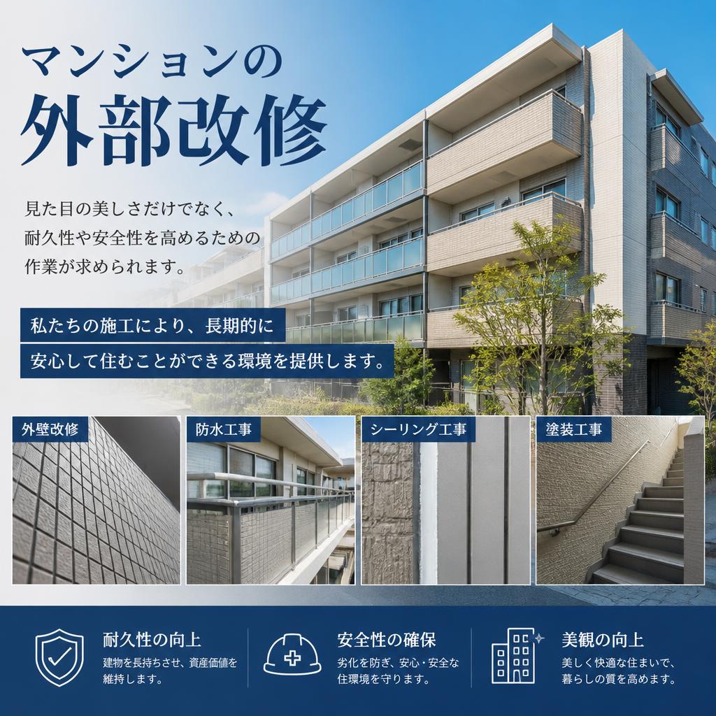 安心のマンション外部改修