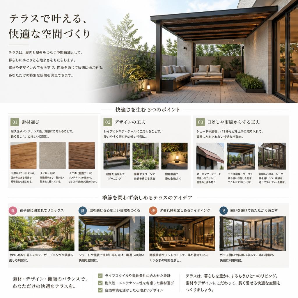 快適空間を作るためのポイント