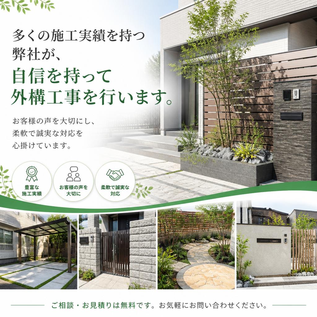 実績と信頼のある施工業者