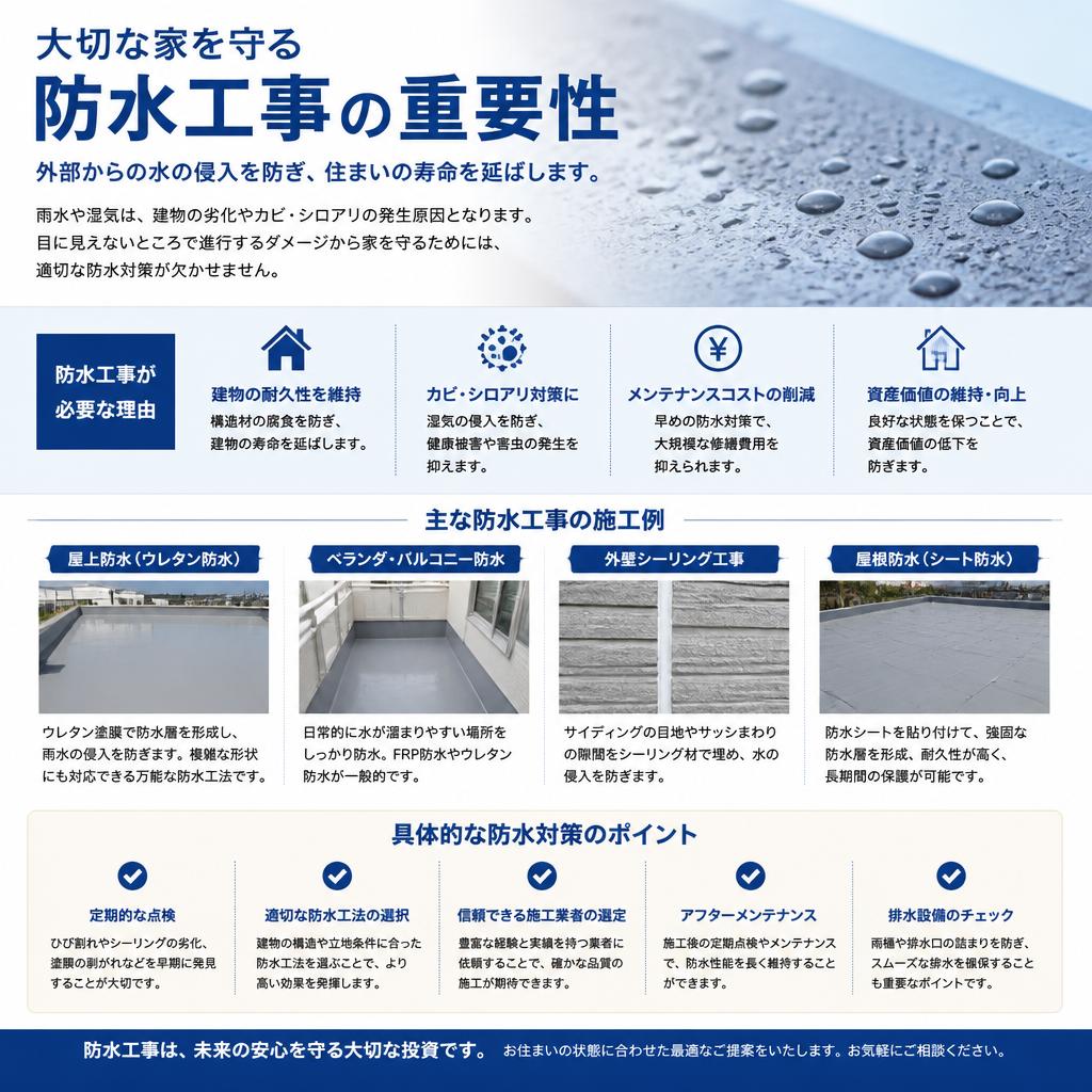 3. 防水工事で家の耐久性を向上